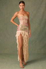 DILETTA RUFFLE MAXI DRESS